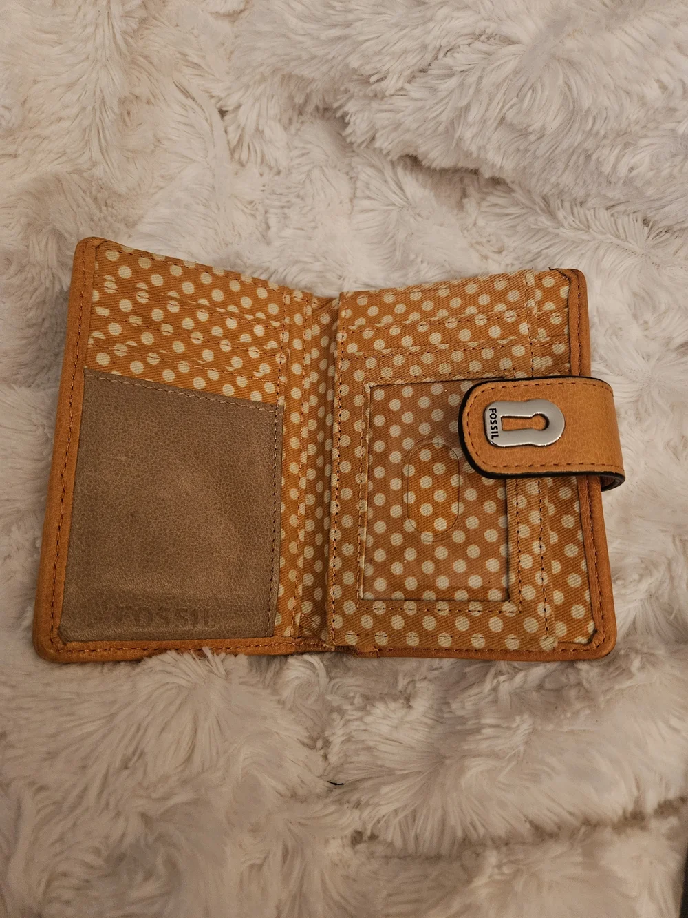 Fossil☆Vintage Floral Leather Wallet